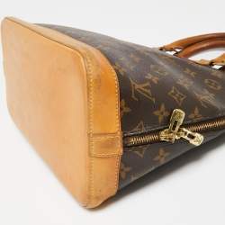 Pre Owned Louis Vuitton Monogram Canvas and Leather Alma PM Bag