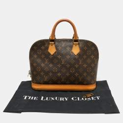 Pre Owned Louis Vuitton Monogram Canvas and Leather Alma PM Bag