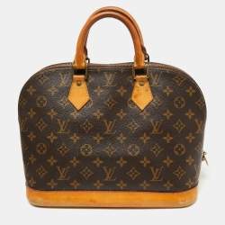 Pre Owned Louis Vuitton Monogram Canvas and Leather Alma PM Bag
