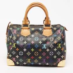 Pre Owned Louis Vuitton Black Monogram Multicolore Canvas Speedy 30 Bag