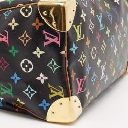 Pre Owned Louis Vuitton Black Monogram Multicolore Canvas Speedy 30 Bag
