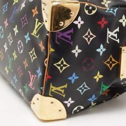 Pre Owned Louis Vuitton Black Monogram Multicolore Canvas Speedy 30 Bag