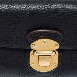 Louis Vuitton Black Monogram Mahina Leather Amelia Wallet