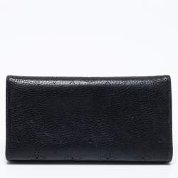 Louis Vuitton Black Monogram Mahina Leather Amelia Wallet