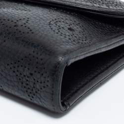 Louis Vuitton Black Monogram Mahina Leather Amelia Wallet