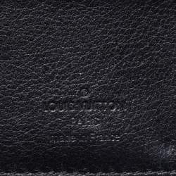 Louis Vuitton Black Monogram Mahina Leather Amelia Wallet