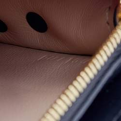 Pre Owned Louis Vuitton Red/Black Epi Leather Petite Malle Clutch