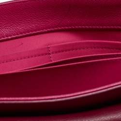 Pre Owned Louis Vuitton Fuchsia/Flamme Leather Lockme II Bag