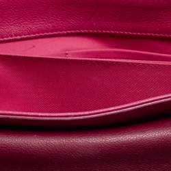 Pre Owned Louis Vuitton Fuchsia/Flamme Leather Lockme II Bag