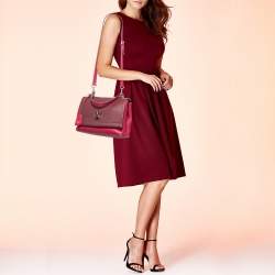 Pre Owned Louis Vuitton Fuchsia/Flamme Leather Lockme II Bag