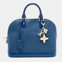 Pre Owned Louis Vuitton Saphir Epi Leather Alma PM Bag