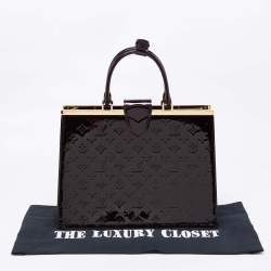 Pre Owned Louis Vuitton Amarante Monogram Vernis Deesse GM Bag