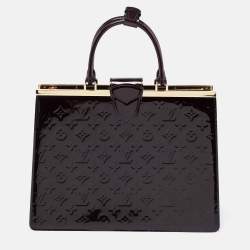 Pre Owned Louis Vuitton Amarante Monogram Vernis Deesse GM Bag
