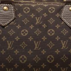 Pre Owned Louis Vuitton Fusain Monogram Idylle Canvas and Leather Speedy 30 Bag