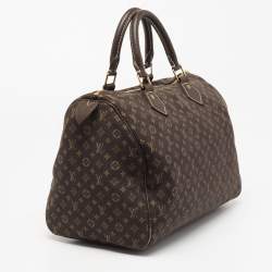 Pre Owned Louis Vuitton Fusain Monogram Idylle Canvas and Leather Speedy 30 Bag
