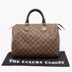 مملوكة مسبقًا حقيبة لوي فيتون سبيدي 30 كانفاس دامييه إيبين 