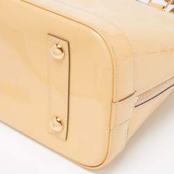 Pre Owned Louis Vuitton Vert Impression Monogram Vernis Alma PM Bag