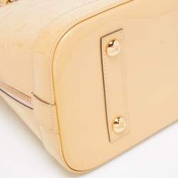 Pre Owned Louis Vuitton Vert Impression Monogram Vernis Alma PM Bag