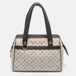 Pre Owned Louis Vuitton Green Monogram Mini Lin Josephine PM Bag