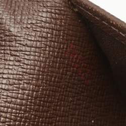 Pre Owned Louis Vuitton Damier Ebene Canvas Trifold Continental Wallet