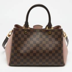 Pre Owned Louis Vuitton Magnolia Damier Ebene Canvas Brittany Bag