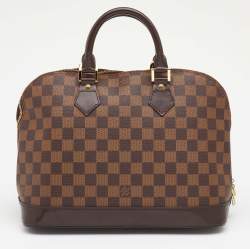 Pre Owned Louis Vuitton Damier Ebene Canvas Alma PM Bag