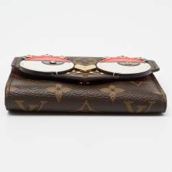 Pre Owned Louis Vuitton Monogram Canvas Valentine Bird Victorine Wallet