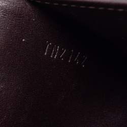 Pre Owned Louis Vuitton Rouge Fauviste Monogram Vernis Sarah Wallet