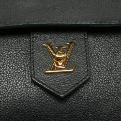 Pre Owned Louis Vuitton Black Empriente Leather Lockme MM Bag