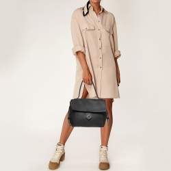 Pre Owned Louis Vuitton Black Empriente Leather Lockme MM Bag