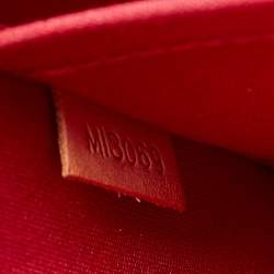 Pre Owned Louis Vuitton Pomme D’amour Monogram Vernis Alma GM Bag