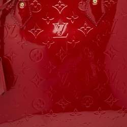 Pre Owned Louis Vuitton Pomme D’amour Monogram Vernis Alma GM Bag