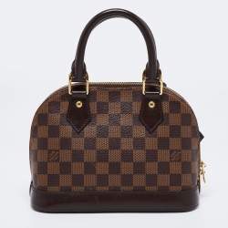 Pre Owned Louis Vuitton Damier Ebene Canvas Alma BB Bag