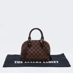 Pre Owned Louis Vuitton Damier Ebene Canvas Alma BB Bag