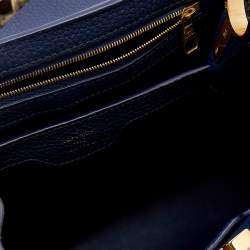 مملوكة مسبقًا Louis Vuitton Blue Taurillon Leather and Python Capucines MM bag