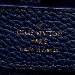 مملوكة مسبقًا Louis Vuitton Blue Taurillon Leather and Python Capucines MM bag