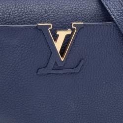 مملوكة مسبقًا Louis Vuitton Blue Taurillon Leather and Python Capucines MM bag