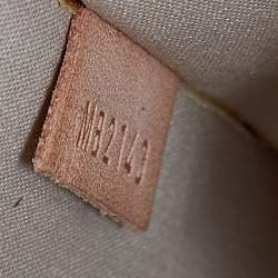 Pre Owned Louis Vuitton Blanc Corail Monogram Vernis Alma PM Bag