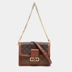 Louis Vuitton Dauphine Chain Wallet Monogram Reverse Brown in Coated  Canvas/Calf Leather with Gold-tone - US