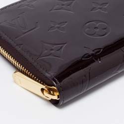 Louis Vuitton Amarante Monogram Vernis Zippy Wallet  