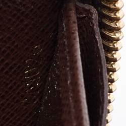 مملوكة مسبقًا محفظة غوتشي زيبي مونوغرام إيديل بني