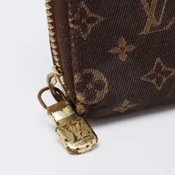 مملوكة مسبقًا محفظة غوتشي زيبي مونوغرام إيديل بني