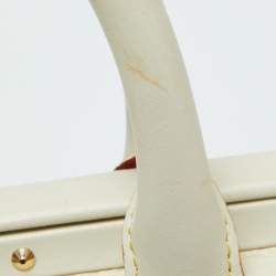 Pre Owned Louis Vuitton Off White Suhali Leather Lingenieux PM Bag