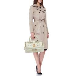 Pre Owned Louis Vuitton Off White Suhali Leather Lingenieux PM Bag
