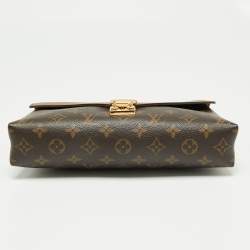 Pre Owned Louis Vuitton Bronze Monogram Canvas Pallas Chain Bag
