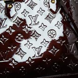 Pre Owned Louis Vuitton Amarante Monogram Vernis Alma PM Bag