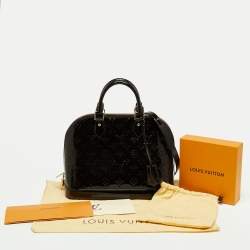 Pre Owned Louis Vuitton Amarante Monogram Vernis Alma PM Bag