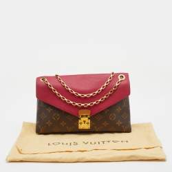 Pre Owned Louis Vuitton Cerise Monogram Canvas Pallas Chain Bag