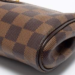 Pre Owned حقيبة كلتش لوي فيتون إيفا كانفاس دامييه إيبين