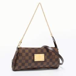 Pre Owned حقيبة كلتش لوي فيتون إيفا كانفاس دامييه إيبين